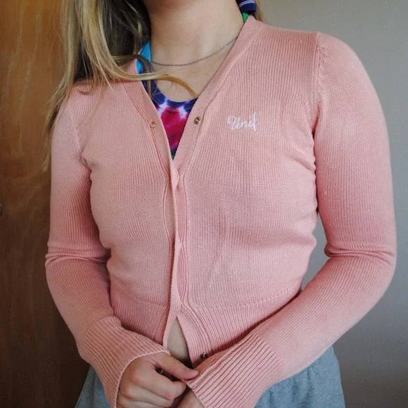 UNIF cropped pink cardigan! - Picture 2 of 8